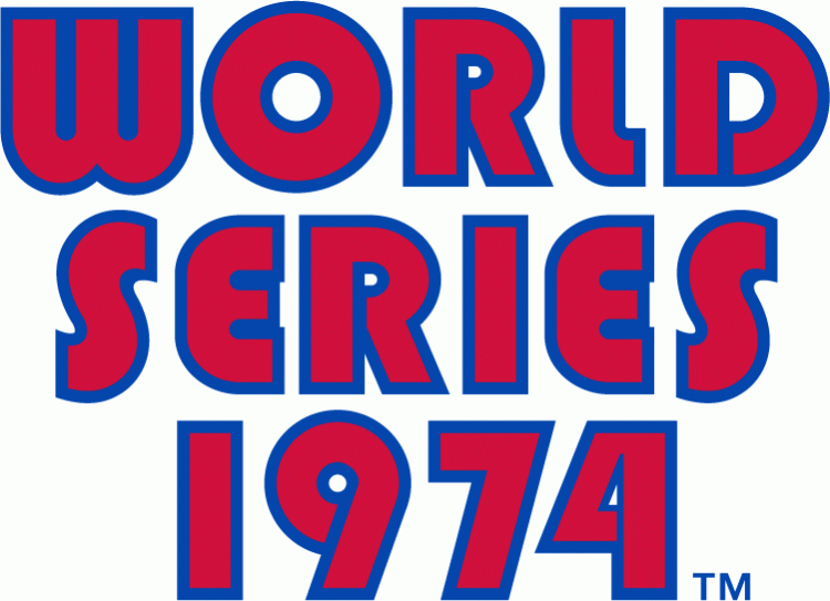 MLB World Series 1974 Primary Logo iron on transfers for clothing